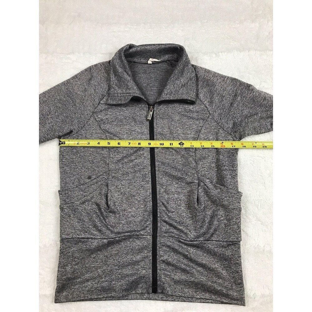 Lucy Womens Athletic Jacket Size XS Gray Full Zip Pockets Sweatshirt - Picture 6 of 7